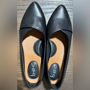 boc Black Leather Flats